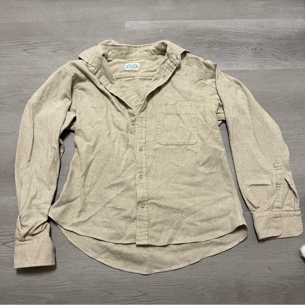 Vintage Thomas Pink 100% Cotton Twill Button Up